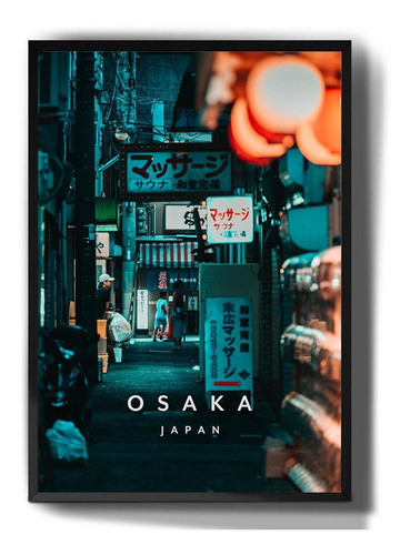 Quadro Decorativo Osaka Japão Cidades Famosas