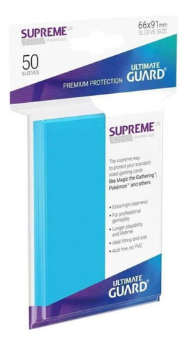 Ultimate Guard Sleeves Supreme Standard Size 50pz Para Magic Orange