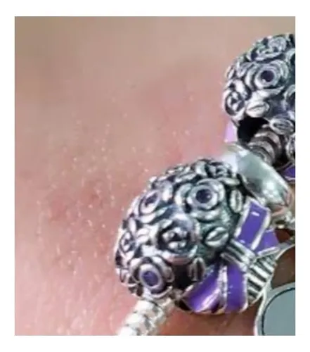 Berloque Pingente Charm Prata Pulseira Pandora Vivara Buque