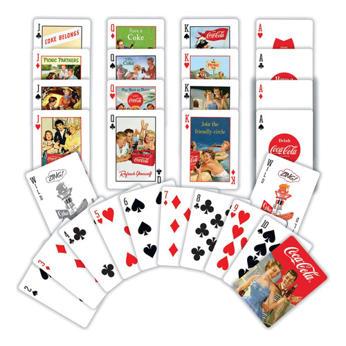 Masterpieces Family Games Coca-cola Vintage Ads - Baraja D