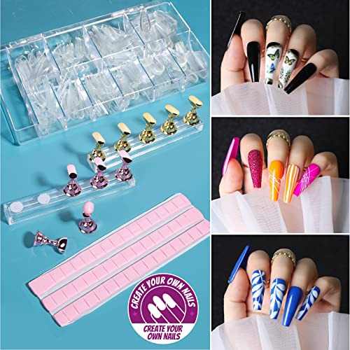 Kit De Uñas Postizas Acrílicas Suministros Para Uñas Postiza