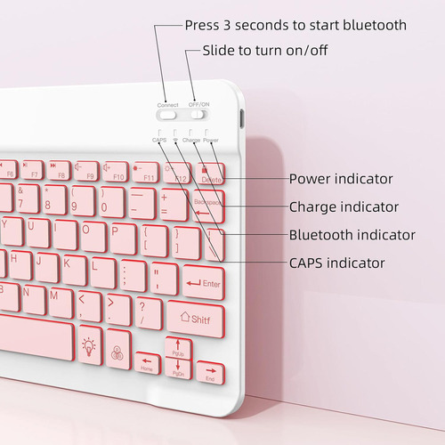 A Funda C/teclado Ratón Lápiz For Galaxy Tab S6 Lite 10.4''
