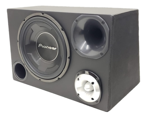 Caixa Trio Completa Pioneer 12pol Módulo 800w D200 St400 Jbl