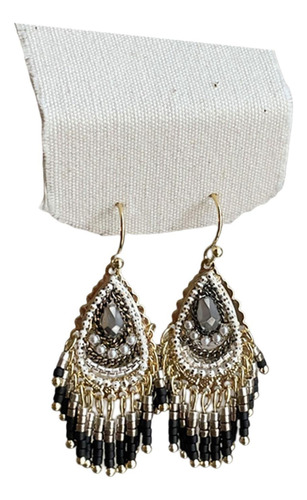 Pendientes Colgantes Con Borlas Para Mujer, Ideales Negro
