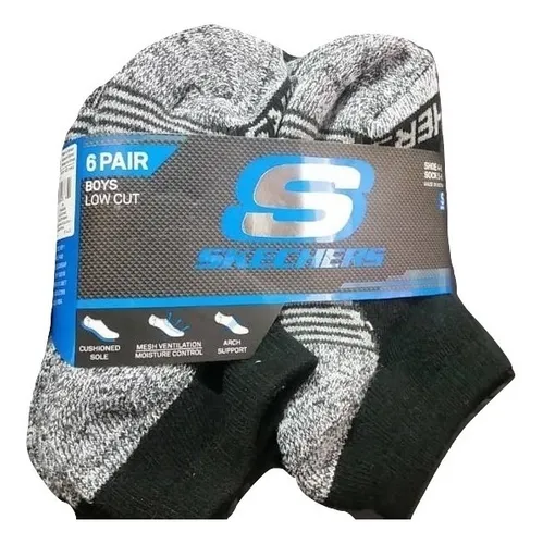 SKECHERS Calcetines de Fútbol Niño Pack De 6 Skechers