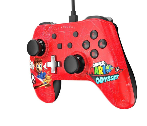 Control Plus Wired Nintendo Switch Super Mario Odyssey Nuevo