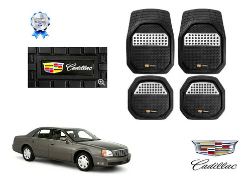 Tapetes 4pz Charola 3d Logo Cadillac Deville 1995 A 2002