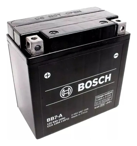 Bateria Motos Bosch Bb7-a Yb7-a 12v 8ah Suzuki En Gn Sirius