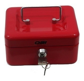 Caja De Dinero Sencilla 15cm Color Azul O Rojo Para Monedas