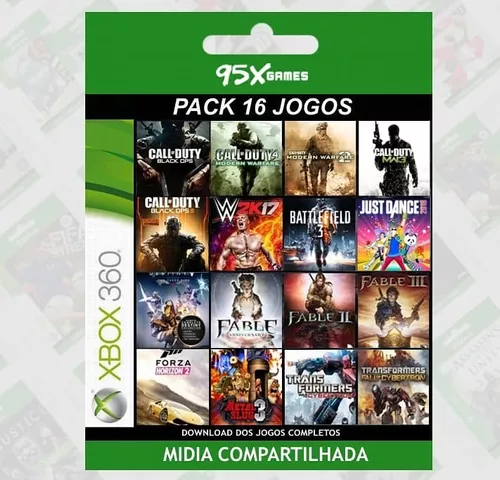 Combo 6 Jogos – Midia Digital Xbox 360 - 95xGames