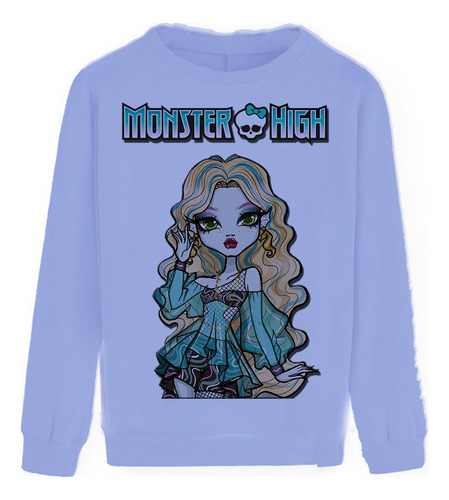  Sudadera Sueter Monster High Lagunablue Laguna Blue Pescado