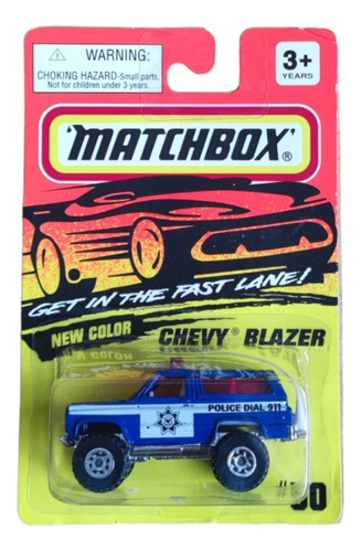 Camioneta Chevy Blazer Policía Matchbox Original Off-road