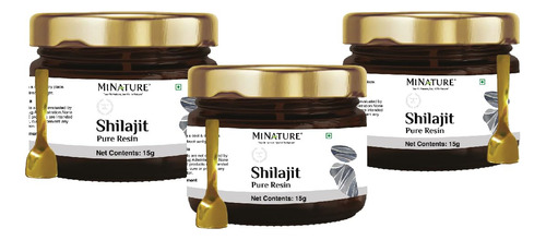 Minature Resina Shilajit Pura | Paquete De 3 Shilajit De Ori