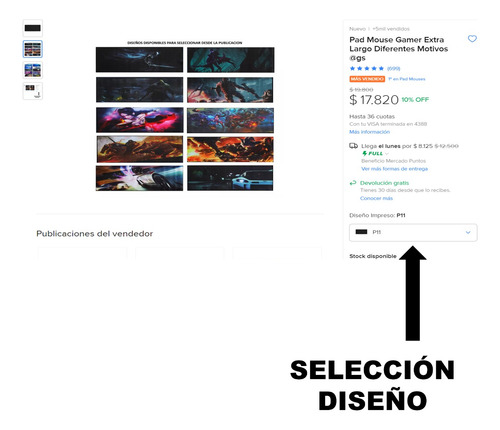 Imagen 5 de 5 de Pad Mouse Gamer Extra Largo Diferentes Motivos @gs