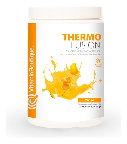 Vitamin Boutique Thermo Fusion Colágeno 375 Gr 30 Serv Sabor Mango