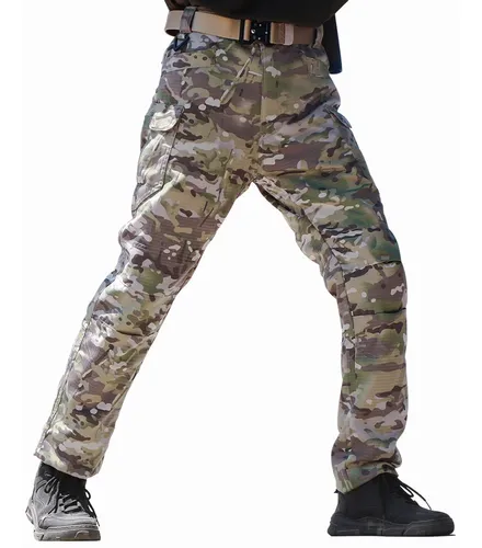 Pantalones tácticos de camuflaje para hombre, pantalón militar