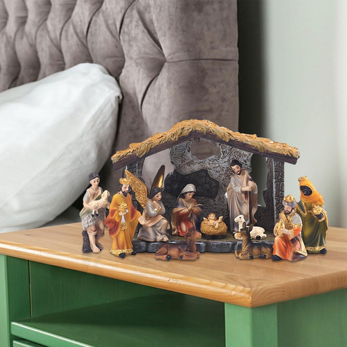 Escenas De Mesa De La Natividad 12 Unids/set De Figuritas Na