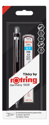 Juego Lápices Mecánicos Rotring Tikky, Hb 0,7 Mm, Cuerpo 12