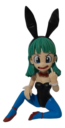 Figura Dragón Ball Z: Bulma, Sentada, 14cm