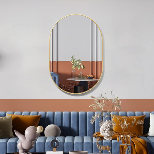 Espejo Ovalado Cassilando, Espejo De Baño Ovalado De 24  ×36