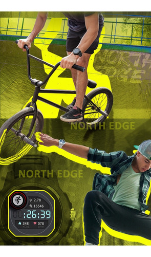 Reloj Inteligente North Edge Mars 2 Con Pantalla Táctil Para