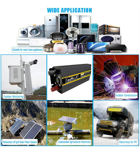 Inversor De Onda Sinusoidal Pura De 8000w Cc 12v Ac220