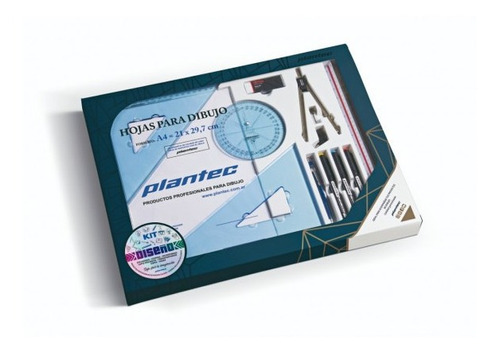 Kit Plantec Diseño Tecnico Estilografos + Compas + Escuadras