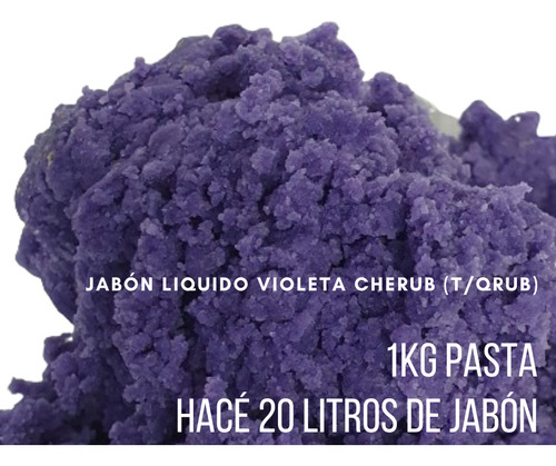 Pasta Concentrada Para Preparar 20lts De Jabón Violeta