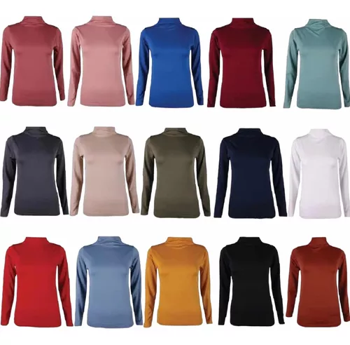 6 Blusa Térmica Afelpada Cuello Alto | Envío gratis