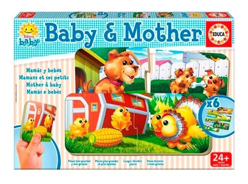 Rompecabezas Puzzle Bebe Baby And Mother 6 En 1 Educa 
