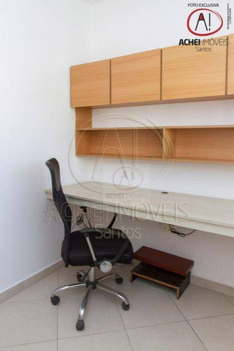 Imagem 25 de 30 de Cobertura Com 3 Dormitórios, 3 Suite, 2 Vagas Demarcas À Venda, 230 M² Por R$ 1.500.000 - Aparecida - Santos/sp - Co0113