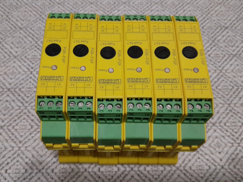 Relevador De Seguridad Phoenix Contact Psr-scr-24dc 1x1 1x2 (Usado)