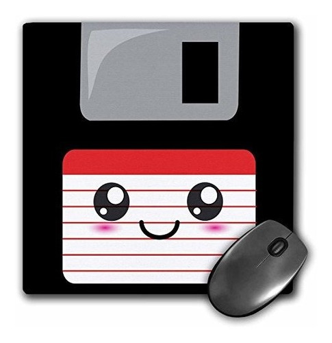 3drose Kawaii Happy Floppy Disk - Alfombrilla De Raton De D