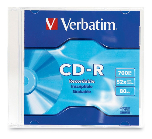 Cd-r 80min 700mb 52x Marca Verbatim  Caja - Imation Original