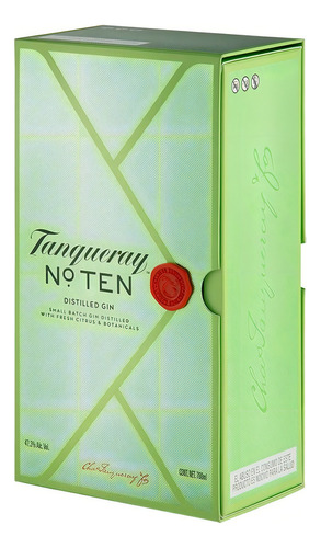 Pack De 12 Ginebra Tanqueray Ten C/estuche 700 Ml