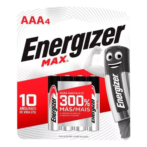 Pila Fina Energizer Aaa  Blister X 4 Unidades