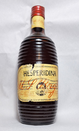 Botella Vacía Hesperidina Bagley Año 1964 (Usado)