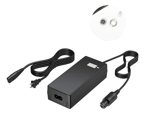Evaplus Cargador Powerfast De 42 V, Conector En Línea De 3 C