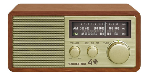 Sangean Wr-11se Am/fm Radio De Mesa Edición 40 Aniversario.