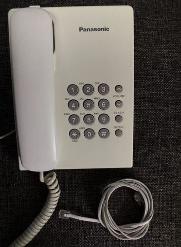 Teléfono Fijo Panasonic Kx-ts500 Blanco