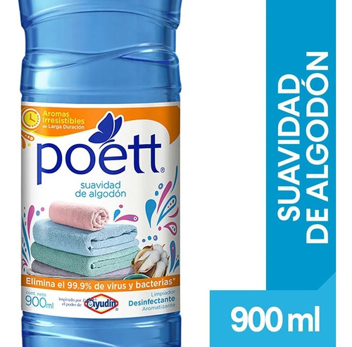 Poett Limpiador Liquido De Pisos Suavidad Aromatizante 900ml