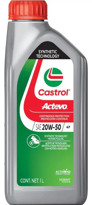 Aceite Moto 4t Castrol Actevo 20w50 Sintetico 1l