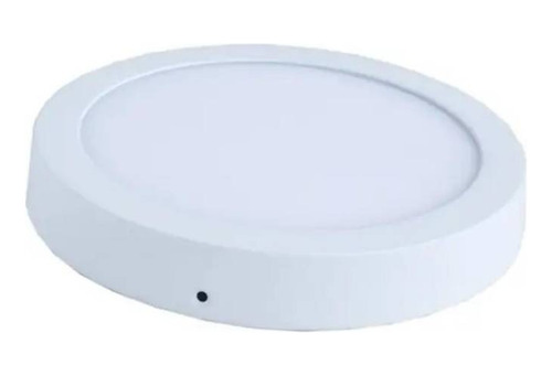 Lampara Plafón Panel Techo Led Sobrepuesto Circular Blanco 