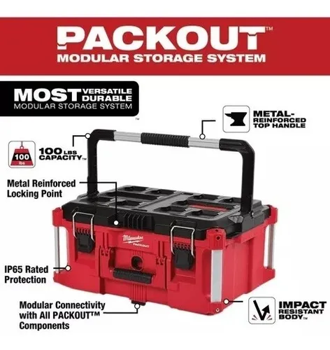 Caja De Herramientas Packout Grande 20 X 13 X 8 Milwaukee
