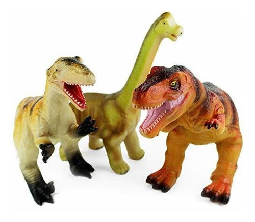 Boley 3 Pack Monster Jumbo 12  Dinosaurio Set - Ideal Para N