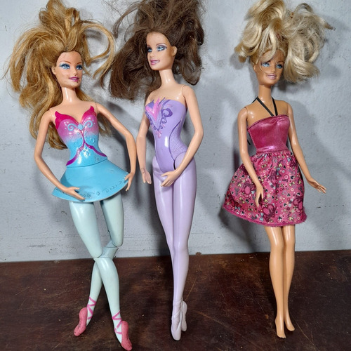 Imagem 1 de 10 de Barbie Mattel 3 Unidades, 2 Indonesia E 1 China. Como Fotos