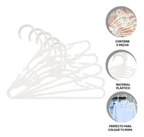 Comprar Pack5 Colgadores De Ropa De Madera Con Ganchos De Metal
