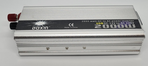Imagen 3 de 9 de Convertidor Inversor 12v 220v 2000w Usb Camping Heladeras