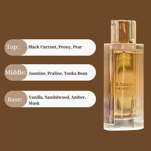 Perfume The Kingdon Lattafa 100 Ml Con