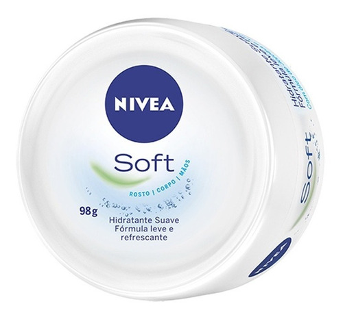 Creme Hidratante Nivea Soft P/ Rosto Corpo E Mãos C/98g